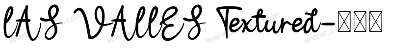 LAS VALLES Textured字体转换